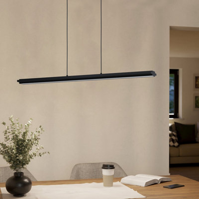 Eglo Cambulos Modern Dimmable Bar Pendant Wbs Black/Light