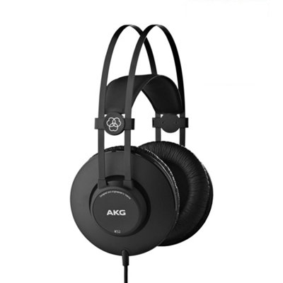 Akg K52 Black High Performance Lightweight Closed-Back Headphones Includes Free Gift