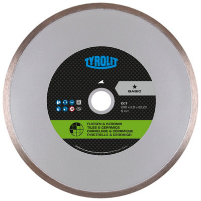 Tyrolit 230mm X 22.23mm Dct-Basic Diamond BladeTile from B&Q