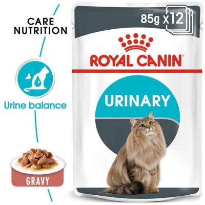 Royal Canin Urinary Care In Gravy Adult Wet Cat Food 12 X 85G (1 Kg) from B&Q