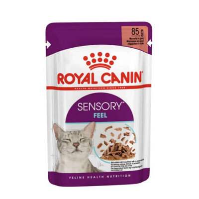 Royal Canin Sensory Feel In Gravy Wet Cat Food 48 X 85G (4.08 Kg) from B&Q