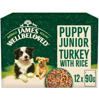 James Wellbeloved Puppy Turkey In Gravy Pouch 12 X 90G