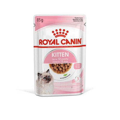 Royal Canin Kitten Wet Food Chunks In Gravy 12 X 85G from B&Q