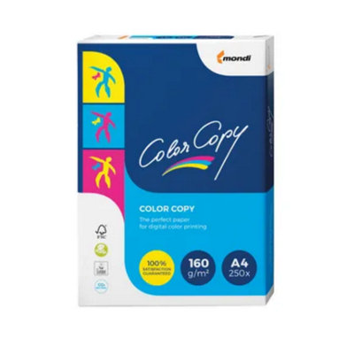 Color Copy A4 White Paper 160Gsm (Pack Of 250) from B&Q