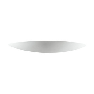 Luminosa Lighting Luminosa Elegance Lifestyle Ceramics Plaster Wall Light White1X R7S from B&Q