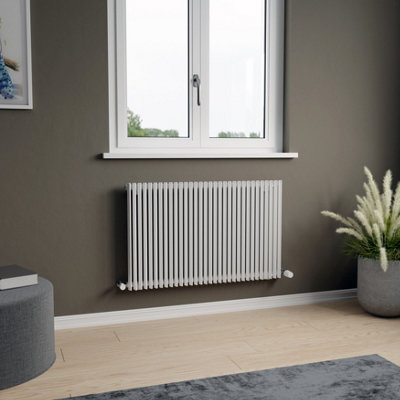 Agadon Aurora Designer Radiator 600 X 960 mm White3041 Btu10 Years Guarantee from B&Q