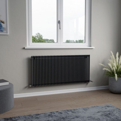 Agadon Aurora Designer Radiator 600 X 1260 mm Anthracite3515 Btu10 Years Guarantee from B&Q