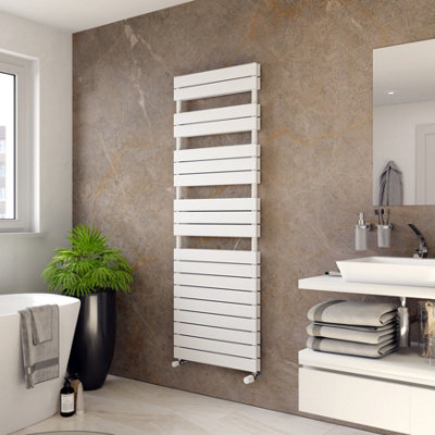 Ximax P2 Duplex White 5821Btu Vertical Towel Radiator (W)600mm X (H)1720mm from B&Q