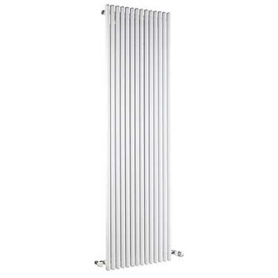 Ximax Supra Su180055W White Vertical Designer 4553Btu Radiator(W)550mm X (H)1800mm from B&Q