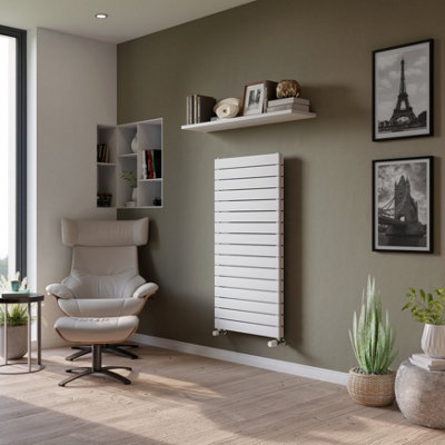 Ximax Vertirad Duplex Hwhd1195600W White Gas Vertical Designer Panel 3317Btu Radiator(W)600mm X (H)1195mm from B&Q