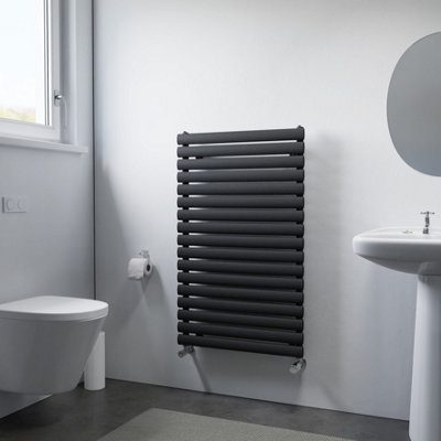 Ximax Champion Forh1164600A Anthracite Gas Horizontal Designer Radiator(W)600mm X (H)990mm from B&Q