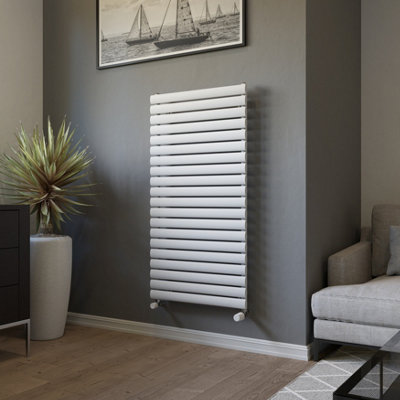Ximax Champion Forh1164600W White Gas Vertical Designer 2369Btu Radiator(W)600mm X (H)1164mm from B&Q