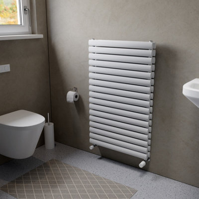 Ximax Champion Duplex Fordh990600W White Gas Vertical Designer Radiator(W)600mm X (H)990mm from B&Q