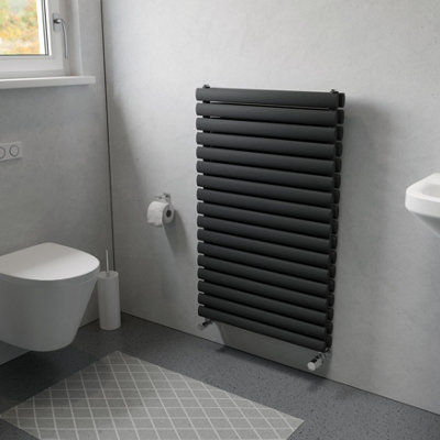 Ximax Champion Duplex Fordh990600A Anthracite Gas Vertical Designer Radiator(W)600mm X (H)990mm from B&Q