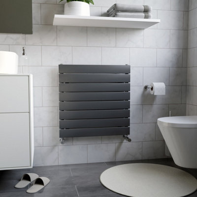 Ximax Vertirad Hwh1195600A Anthracite Gas Vertical Designer Panel Radiator(W)600mm X (H)595mm from B&Q