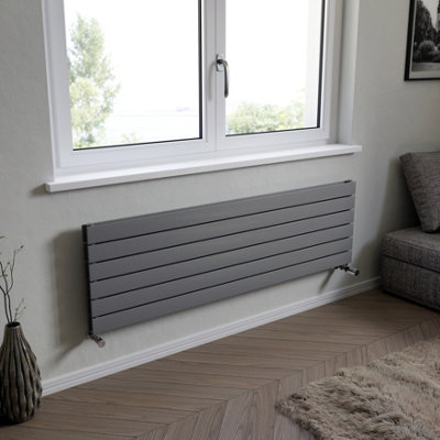 Ximax Vertirad Duplex Hwhd1195600S Gas Horizontal Designer Panel Radiator(W)1500mm X (H)445mm from B&Q