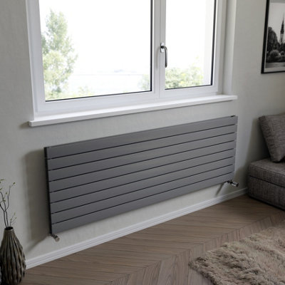 Ximax Vertirad Duplex Hwhd1195600S Gas Horizontal Designer Panel Radiator(W)1800mm X (H)595mm from B&Q