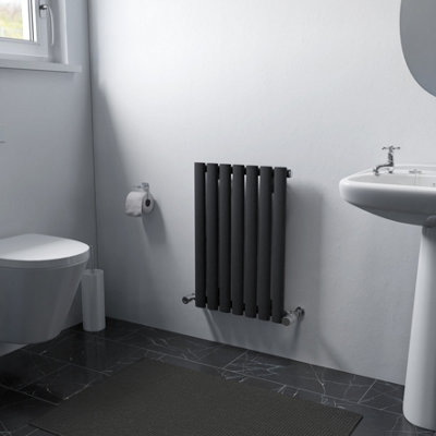 Ximax Fortuna For600410A Anthracite Gas Vertical Designer 1072Btu Radiator(W)410mm X (H)600mm from B&Q
