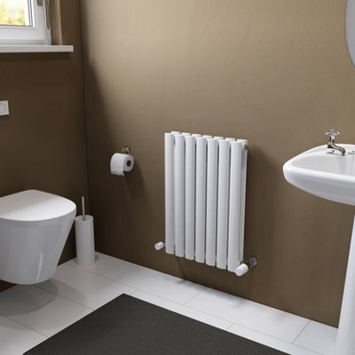 Ximax Fortuna Duplex Ford600410W White Gas Vertical Designer 1601Btu Radiator(W)410mm X (H)600mm from B&Q