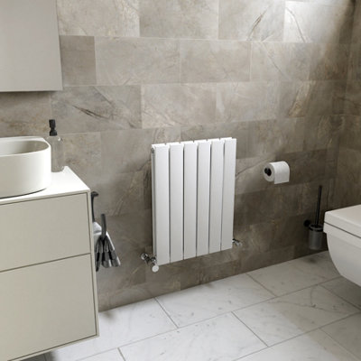 Ximax Vertirad Duplex Hwd600445W White Gas Vertical Designer Panel 1464Btu Radiator(W)445mm X (H)600mm from B&Q