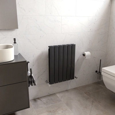 Ximax Vertirad Duplex Hwd600445A Anthracite Gas Vertical Designer Panel 1464Btu Radiator(W)445mm X (H)600mm from B&Q