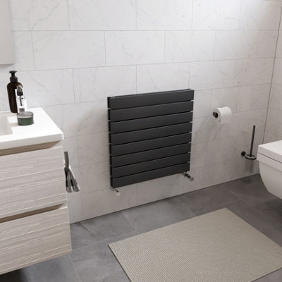 Ximax Vertirad Duplex Hwhd1195600A Anthracite Gas Vertical Designer Panel Radiator(W)600mm X (H)595mm from B&Q