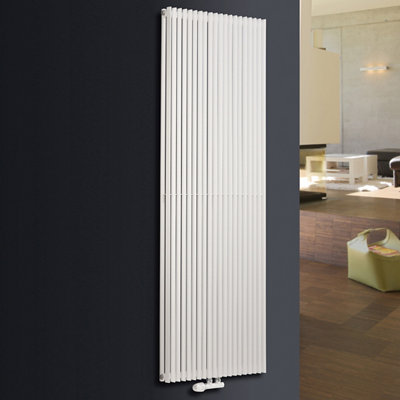 Ximax Triton Duplex Trd180600W White Vertical Designer 8844Btu Radiator(W)600mm X (H)1800mm from B&Q
