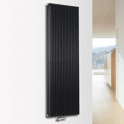 Ximax Triton Duplex Trd180450A Anthracite Vertical Designer 6620Btu Radiator(W)450mm X (H)1800mm from B&Q