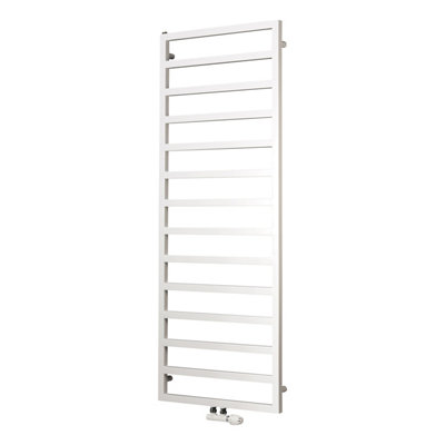 Ximax Pure White Towel Warmer (W)600mm X (H)1470mm from B&Q