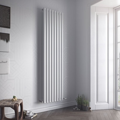 Ximax Fortuna For180236W White Vertical Designer 1562Btu Radiator(W)236mm X (H)1800mm from B&Q