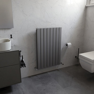 Ximax Vertirad Duplex Universal Hwd90060Sc Horizontal Or Vertical Designer 3008Btu Radiator(W)595mm X (H)900mm from B&Q