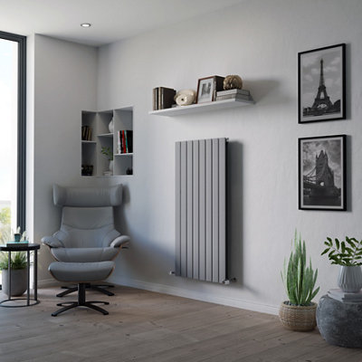 Ximax Vertirad Duplex Universal Hwd12060Sc Horizontal Or Vertical Designer 4027Btu Radiator(W)595mm X (H)1200mm from B&Q