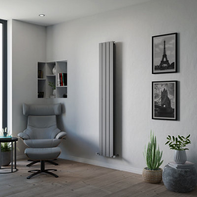 Ximax Vertirad Duplex Universal Hwd18029Sc Horizontal Or Vertical Designer 3003Btu Radiator(W)295mm X (H)1800mm from B&Q