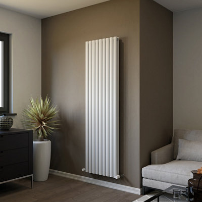 Ximax Champion Duplex Chd18052W White Vertical Designer 5627Btu Radiator(W)526mm X (H)1800mm from B&Q