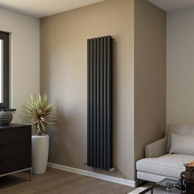 Ximax Champion Duplex Chd18041A Anthracite Vertical Designer 4378Btu Radiator(W)410mm X (H)1800mm from B&Q