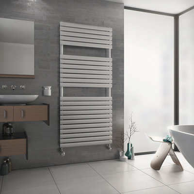 Ximax Nestor White Towel Warmer (W)600mm X (H)1512mm from B&Q