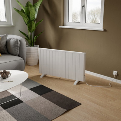 B&Q -  Riley Electric Wall- Or Freestanding Radiator 580X1010 mm White2000W