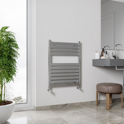 Agadon Ava Designer Towel Radiator 800 X 450 mm Chrome from B&Q
