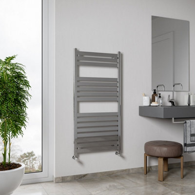 Agadon Ava Designer Towel Radiator 1200 X 600 mm Chrome from B&Q