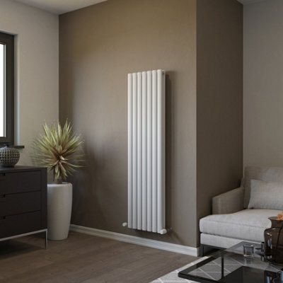 Ximax Champion Duplex Ford1500410W White Gas Vertical Designer 3543Btu Radiator(W)410mm X (H)1500mm from B&Q