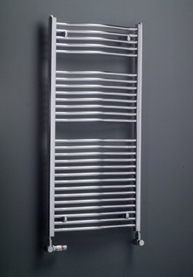 Agadon C3 1732 X 600 mm Chrome Towel Radiator1983 Btu5 Years Guarantee from B&Q