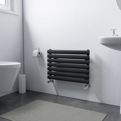 Ximax Champion Forh1164600A Anthracite Gas Horizontal Designer Radiator(W)600mm X (H)410mm from B&Q