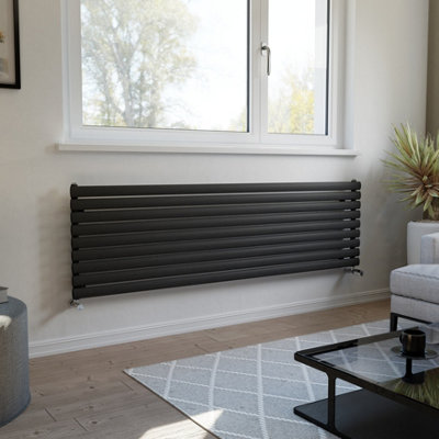 Ximax Champion Forh1164600A Anthracite Gas Horizontal Designer Radiator(W)1800mm X (H)526mm from B&Q
