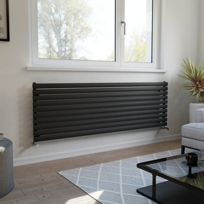Ximax Champion Forh1164600A Anthracite Gas Horizontal Designer Radiator(W)1800mm X (H)584mm from B&Q