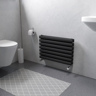Ximax Champion Duplex Fordh410600A Anthracite Gas Horizontal Designer Radiator(W)600mm X (H)410mm from B&Q