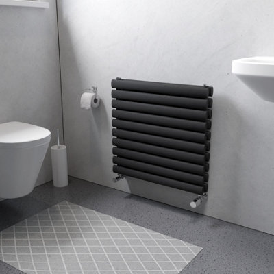 Ximax Champion Duplex Fordh584600A Anthracite Gas Horizontal Designer Radiator(W)600mm X (H)584mm from B&Q