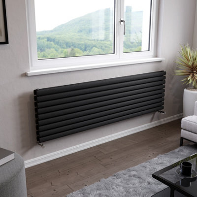 Ximax Champion Duplex Fordh5261800A Anthracite Gas Horizontal Designer Radiator(W)1800mm X (H)526mm from B&Q