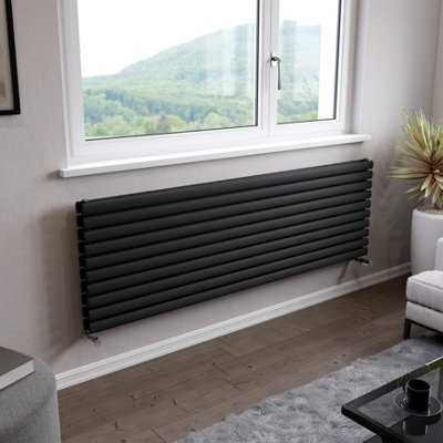 Ximax Champion Duplex Fordh5841800A Anthracite Gas Horizontal Designer Radiator(W)1800mm X (H)584mm from B&Q