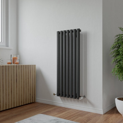 Agadon Neo Designer Radiator 1000 X 410 mm Textured Anthracite1707 Btu10 Years Guarantee from B&Q
