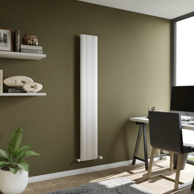 Agadon Paris Aluminium Designer Radiator 1800 X 280 mm White2171 Btu10 Years Guarantee from B&Q